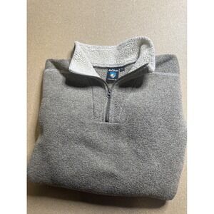 KUHL Mens Fleece Quarter Zip Pullover Sweater - Lightweight Gray Large‎